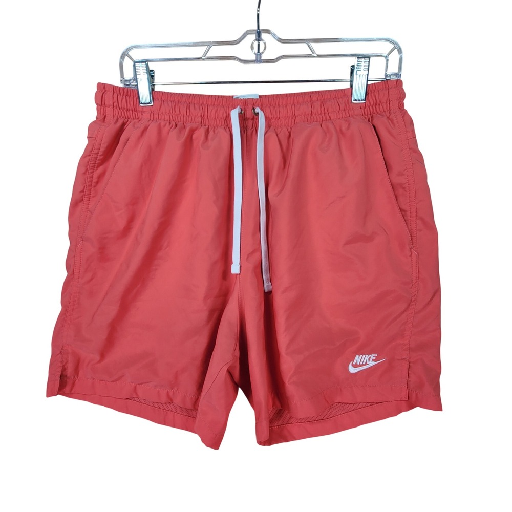 Nike‎ Woven Flow Shorts Mens 35-38 Pink Sportswear AR2382-814 Mesh Lined